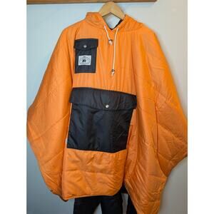 Poler Philadelphia Flyers Reversible Camp Poncho Orange Black Gorpcore OSFA